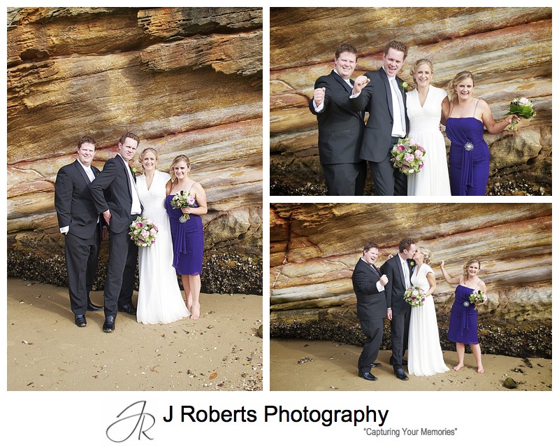 Bridal party celebrating - wedding photography sydney